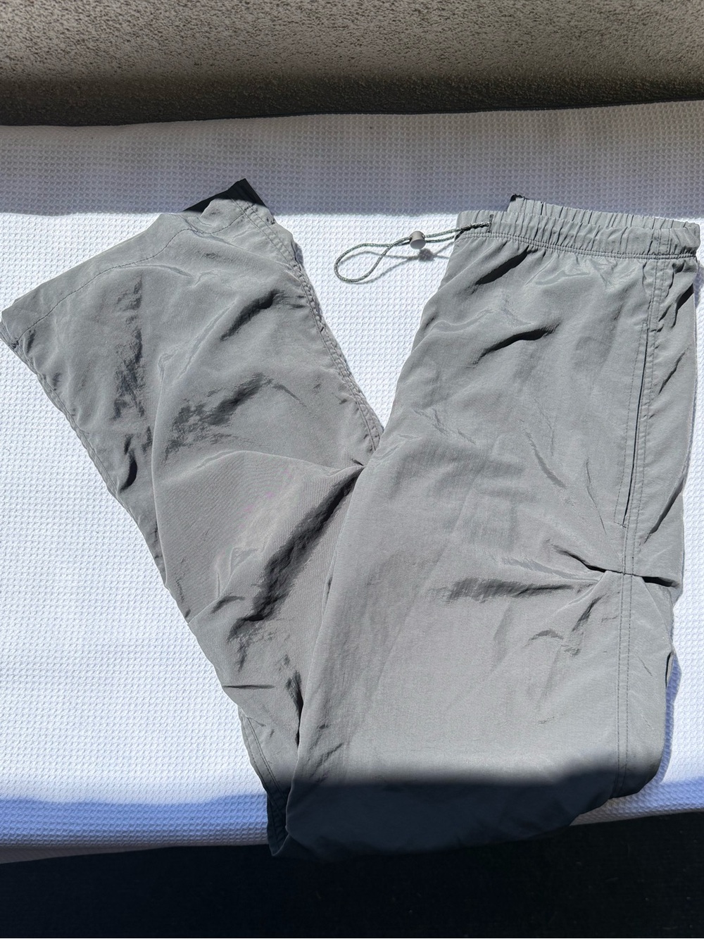 Joah brown ruched track pants